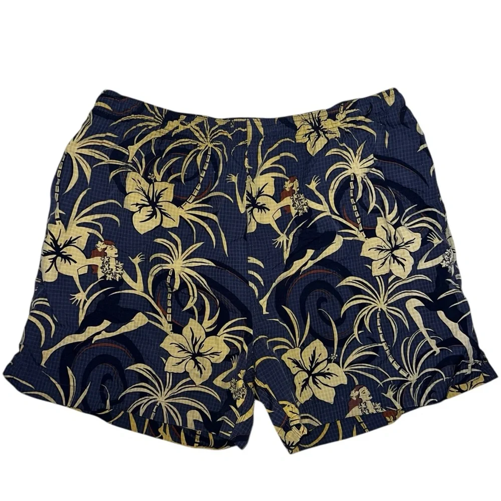 Tommy Bahama Swim Trunks Hawaiian Print Size Large